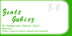 zsolt gubicz business card